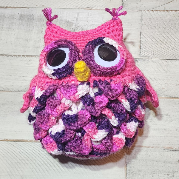 Owl Eyeglass Holder Stand, Handmade Crochet