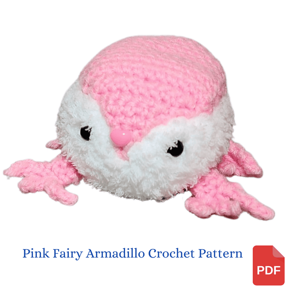 Pink Fairy Armadillo Crochet Pattern - My Fingers Fly
