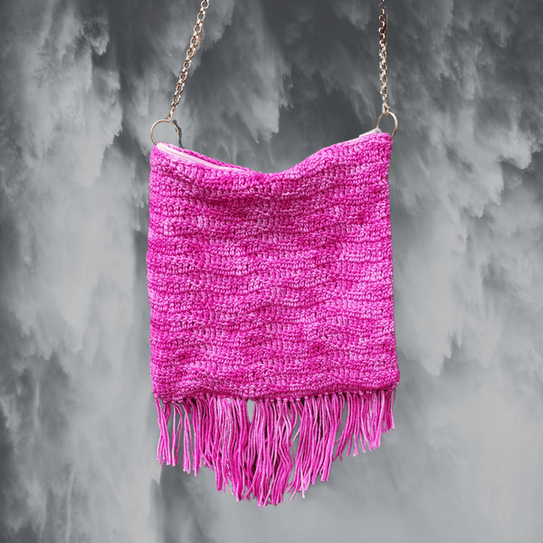 Pink Waterfall Purse Crochet Pattern - My Fingers Fly