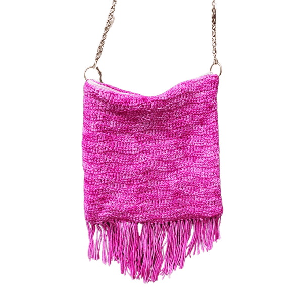 Pink Waterfall Purse Crochet Pattern - My Fingers Fly