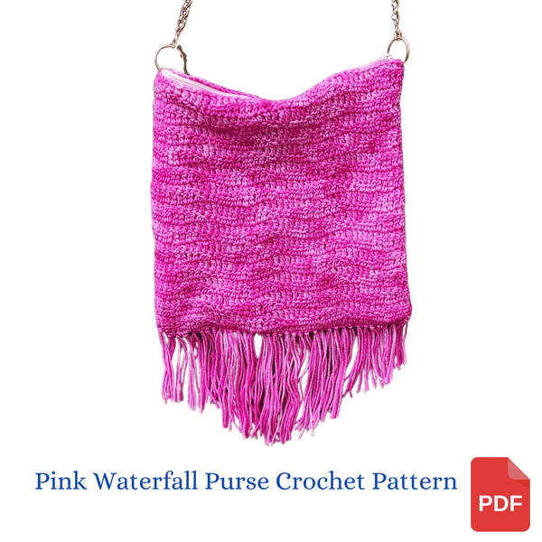 Pink Waterfall Purse Crochet Pattern - My Fingers Fly