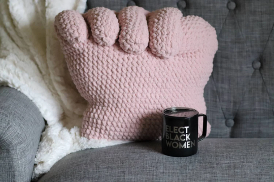 Pink Power Pillow Crochet Pattern - Rainbow Power Pillow Crochet Pattern