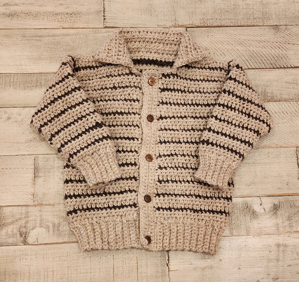Boys' Pinstripe Sweater Crochet Pattern