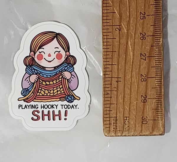 Playing Hooky Today Kiss Cut Stickers