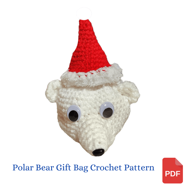 Polar Bear Gift Bag Crochet Pattern - My Fingers Fly