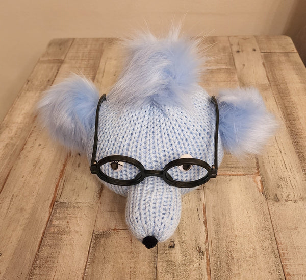 Poodle Eyeglass Holder Addi Knitting Machine Pattern - My Fingers Fly