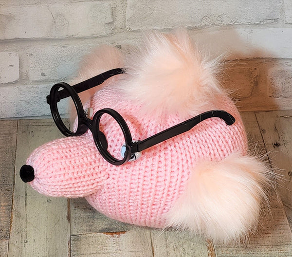 Poodle Eyeglass Holder Addi Knitting Machine Pattern - My Fingers Fly