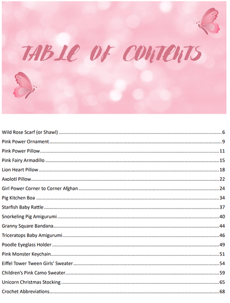 Pretty Pink Patterns to Crochet Ebook - My Fingers Fly