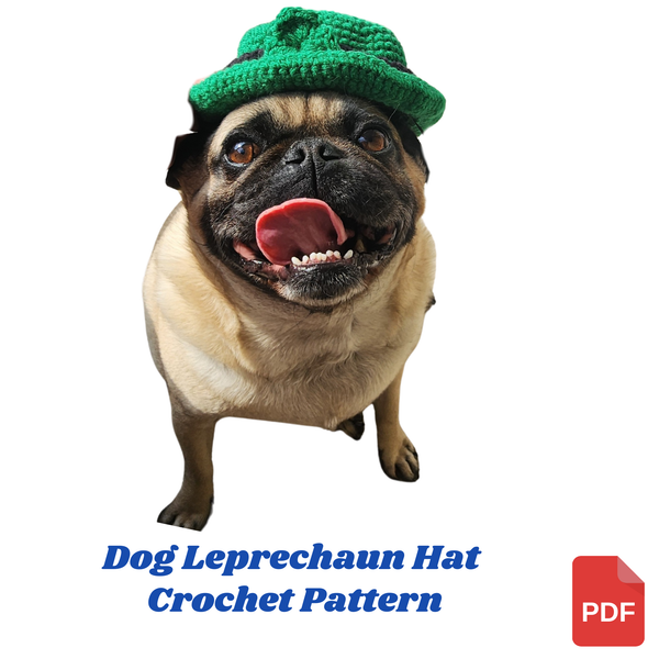 St. Patrick's Day Dog Hat Crochet Pattern
