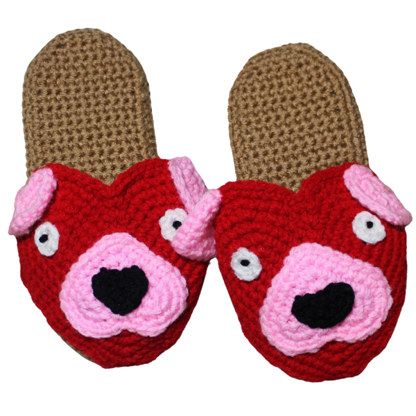 Puppy Love Slippers Crochet Pattern