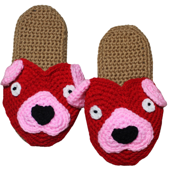 Puppy Love Slippers Crochet Pattern