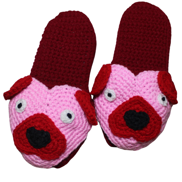 Puppy Love Slippers Crochet Pattern
