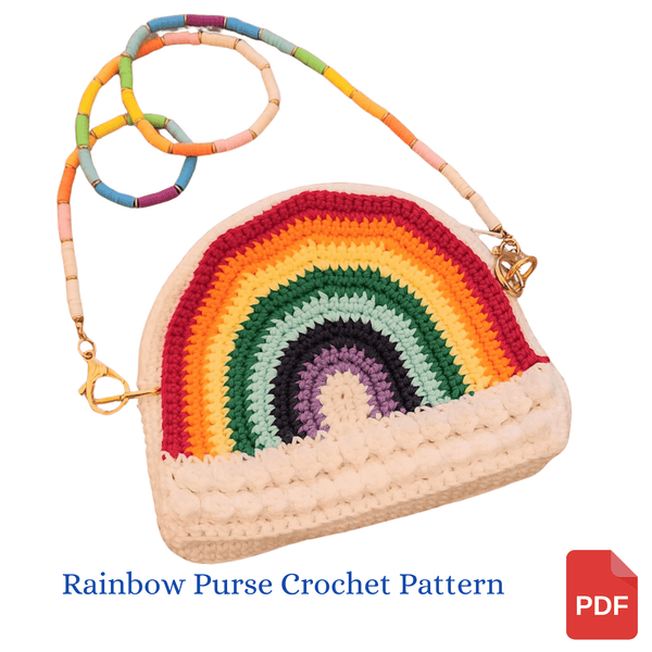 Rainbow Crossbody Bag Crochet Pattern - My Fingers Fly