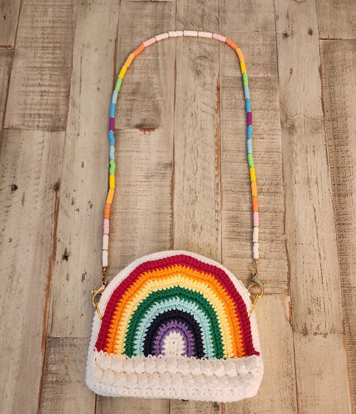 Rainbow Crossbody Bag Crochet Pattern - My Fingers Fly