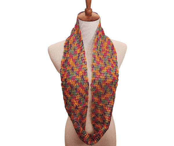 Rainbow Infinity Scarf Crochet Pattern - My Fingers Fly