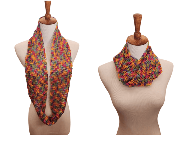 Rainbow Infinity Scarf Crochet Pattern - My Fingers Fly