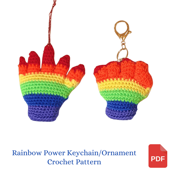 Rainbow Power Backpack Buddy Crochet Pattern - My Fingers Fly