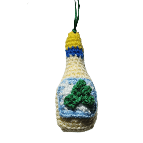 Ranch Dressing Christmas Ornament Crochet Pattern - My Fingers Fly