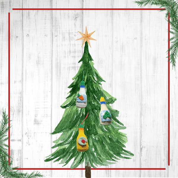 Ranch Dressing Christmas Ornament Crochet Pattern - My Fingers Fly