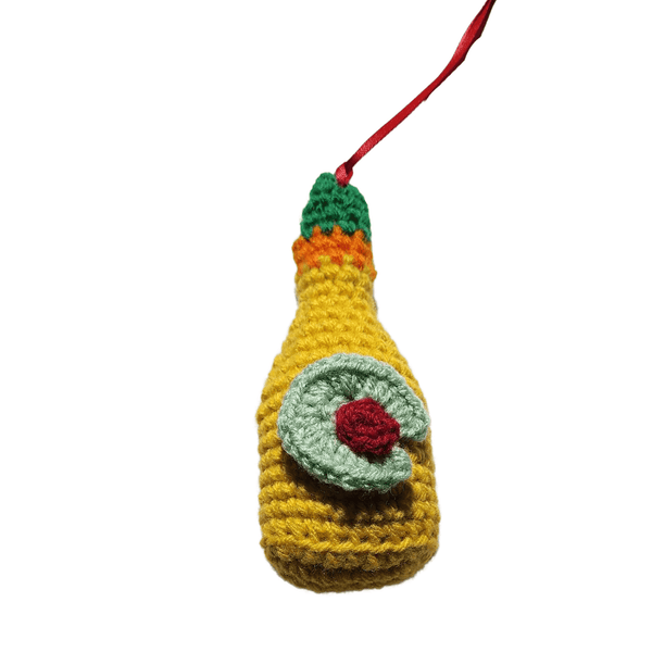 Ranch Dressing Christmas Ornament Crochet Pattern - My Fingers Fly