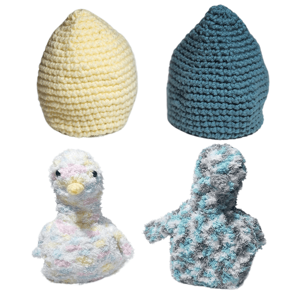 Reversible Emu Egg (Ostrich Egg) with Baby Chick Crochet Pattern - My Fingers Fly