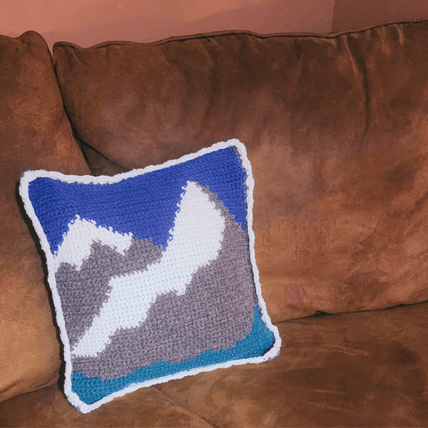 Rocky Mountain Pillow Sham Crochet Pattern - My Fingers Fly