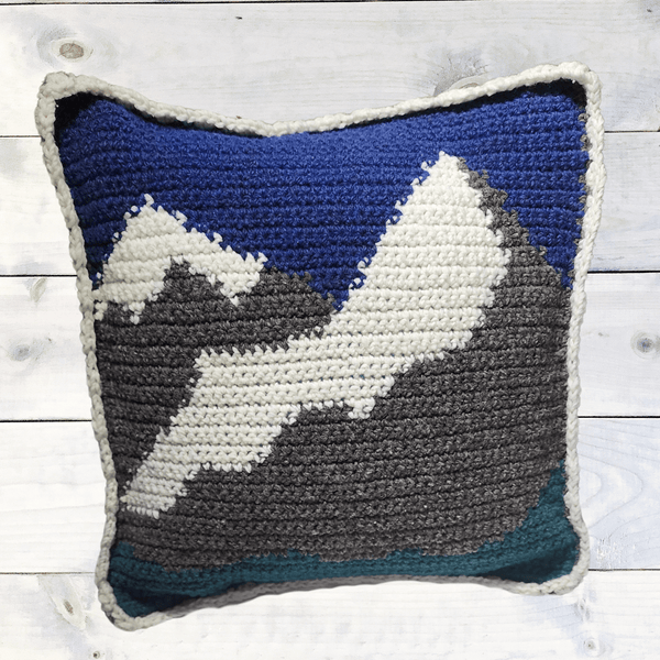 Rocky Mountain Pillow Sham Crochet Pattern - My Fingers Fly
