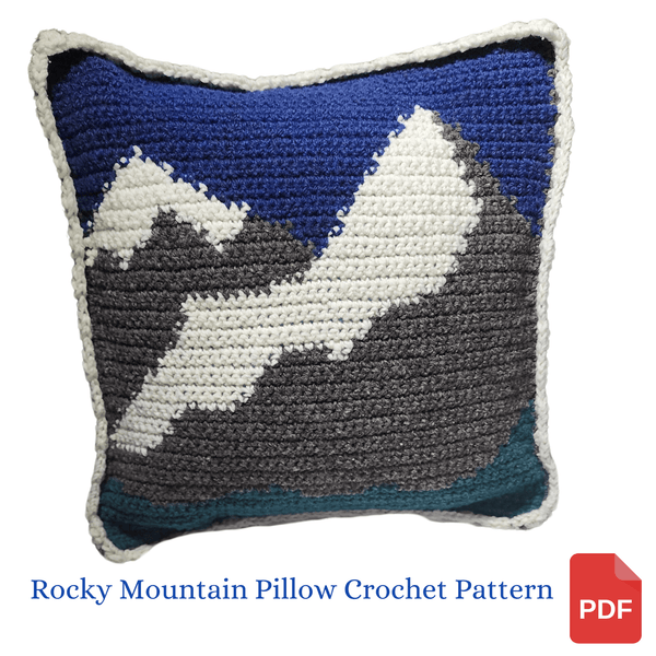 Rocky Mountain Pillow Sham Crochet Pattern - My Fingers Fly