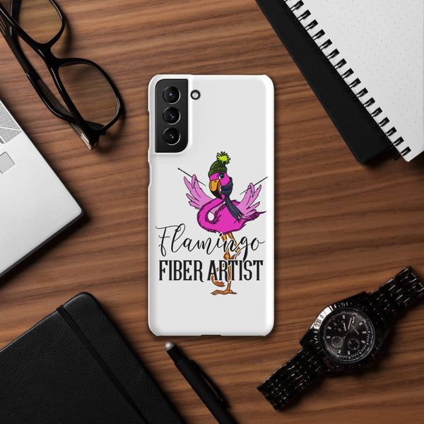 Samsung® Phone Case, Flamingo Fiber Artist - My Fingers Fly