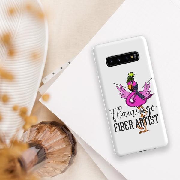 Samsung® Phone Case, Flamingo Fiber Artist - My Fingers Fly