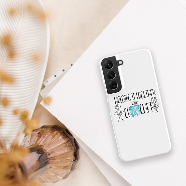 Samsung® Phone Case, Holding it Together with Crochet - My Fingers Fly