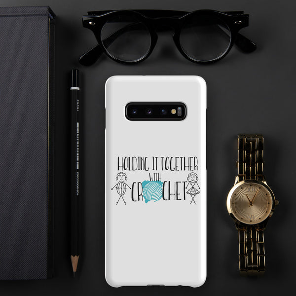 Samsung® Phone Case, Holding it Together with Crochet - My Fingers Fly
