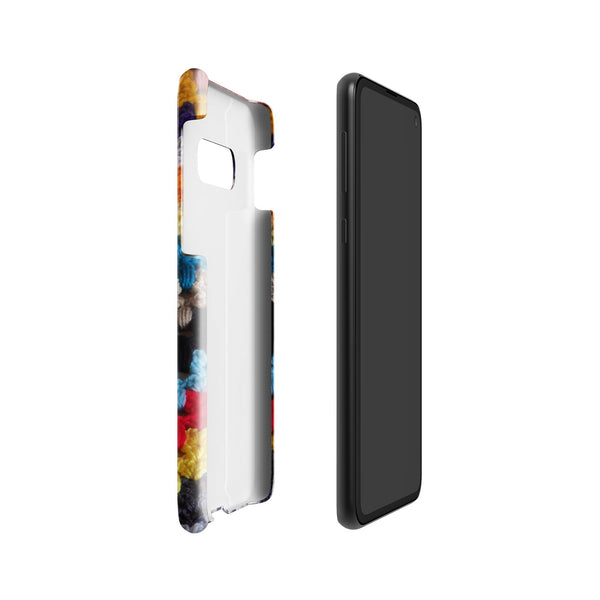 Samsung® Phone Case - Kittens in a Row Afghan Graphic - My Fingers Fly