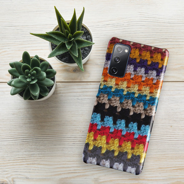 Samsung® Phone Case - Kittens in a Row Afghan Graphic - My Fingers Fly