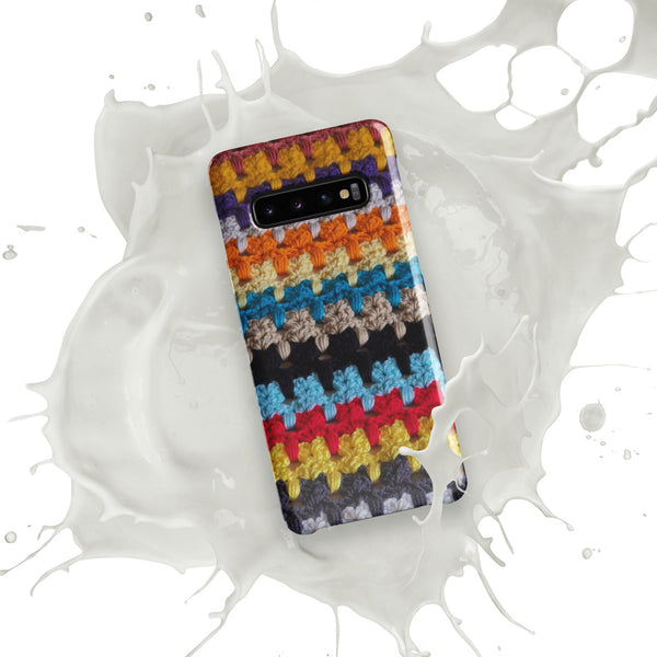 Samsung® Phone Case - Kittens in a Row Afghan Graphic - My Fingers Fly
