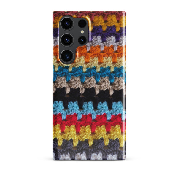 Samsung® Phone Case - Kittens in a Row Afghan Graphic - My Fingers Fly