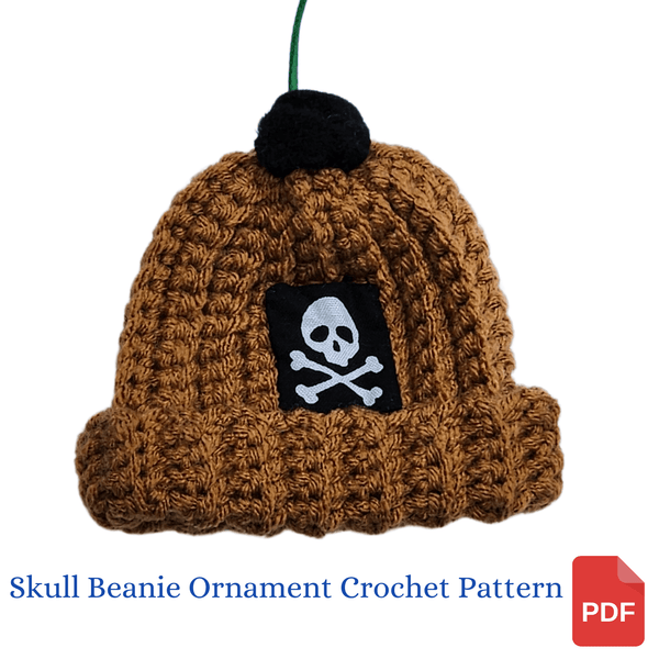 Skull Beanie Ornament Crochet Pattern - My Fingers Fly