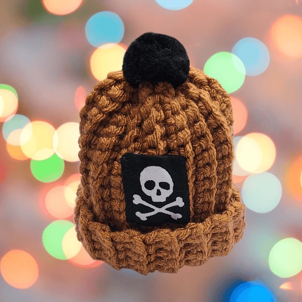 Skull Beanie Ornament Crochet Pattern - My Fingers Fly