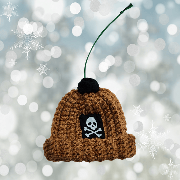 Skull Beanie Ornament Crochet Pattern - My Fingers Fly