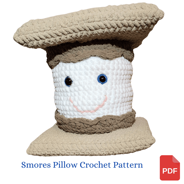 Smores Pillow Crochet Pattern - My Fingers Fly