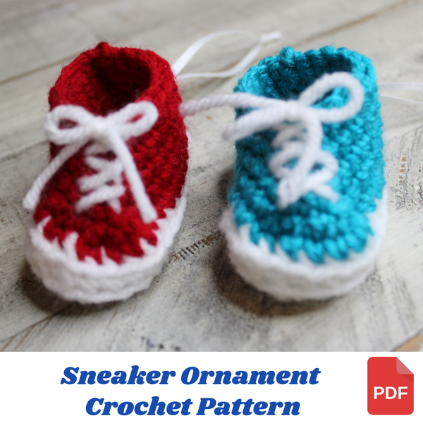Sneaker Ornament Crochet Pattern