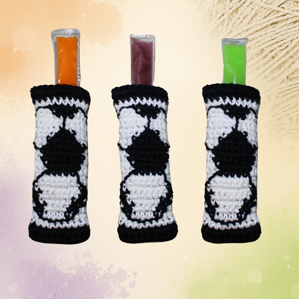 Soccer Freezer Pop Holder Crochet Pattern PDF