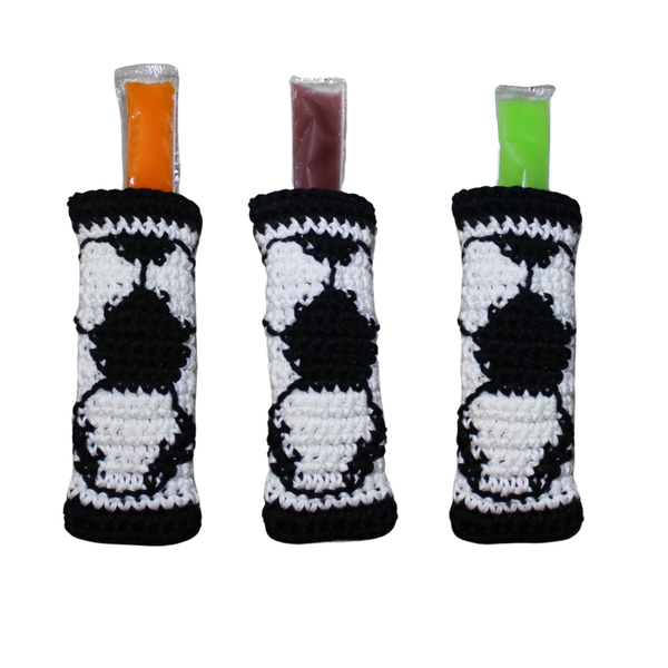Soccer Freezer Pop Holder Crochet Pattern PDF