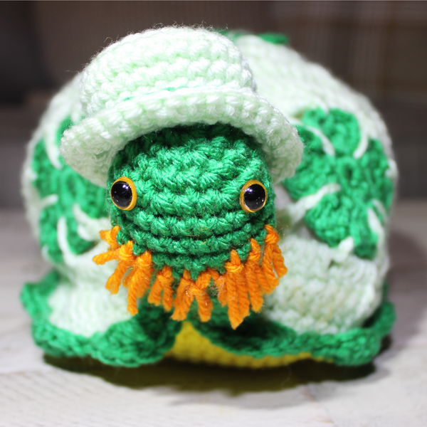 St. Patrick's Day Turtle Amigurumi Crochet Pattern PDF