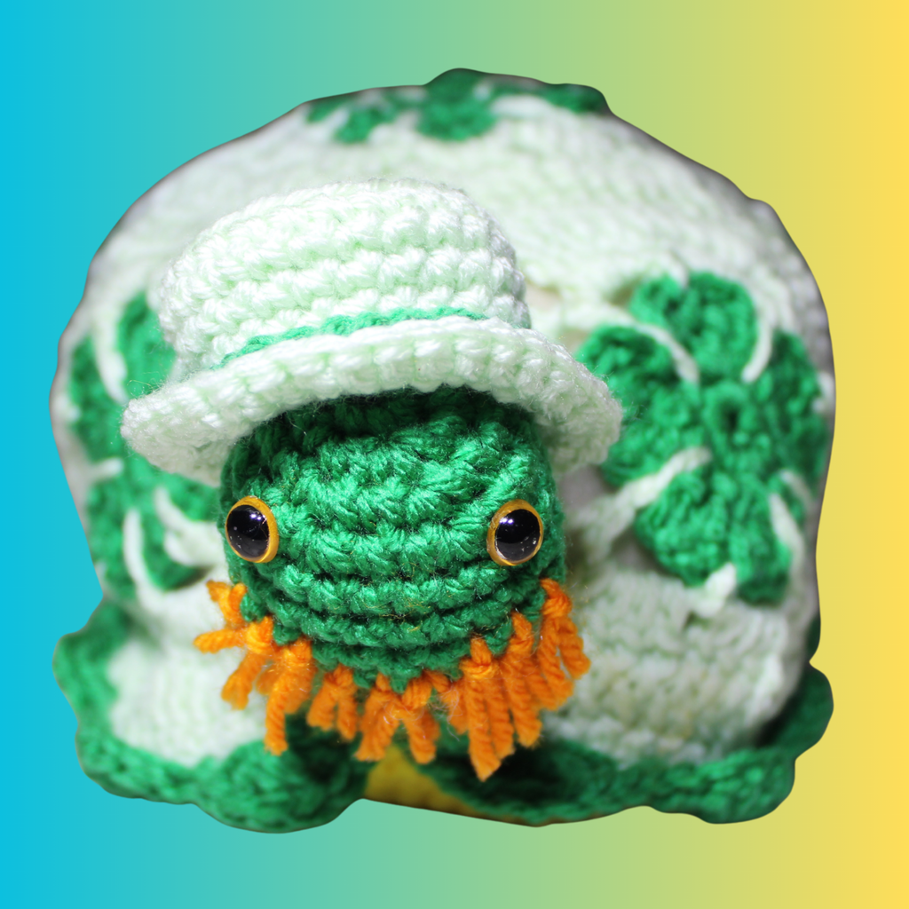 St. Patrick's Day Turtle Amigurumi Crochet Pattern PDF