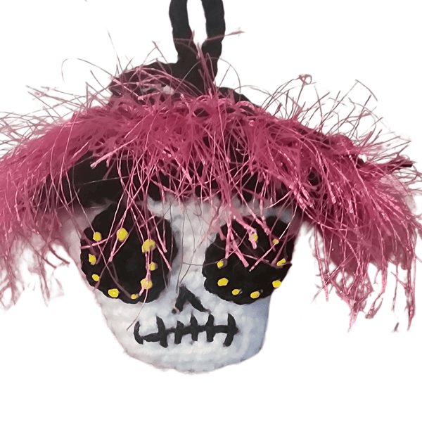 Sugar Skull Treat Bag Crochet Pattern - My Fingers Fly