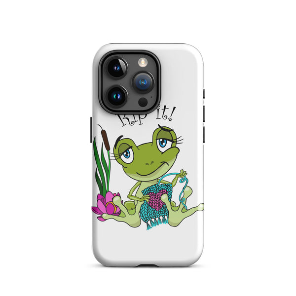 Tough Case for iPhone®, Rip It! Frog iPhone Case - My Fingers Fly