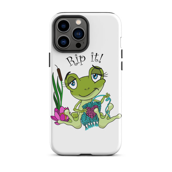 Tough Case for iPhone®, Rip It! Frog iPhone Case - My Fingers Fly