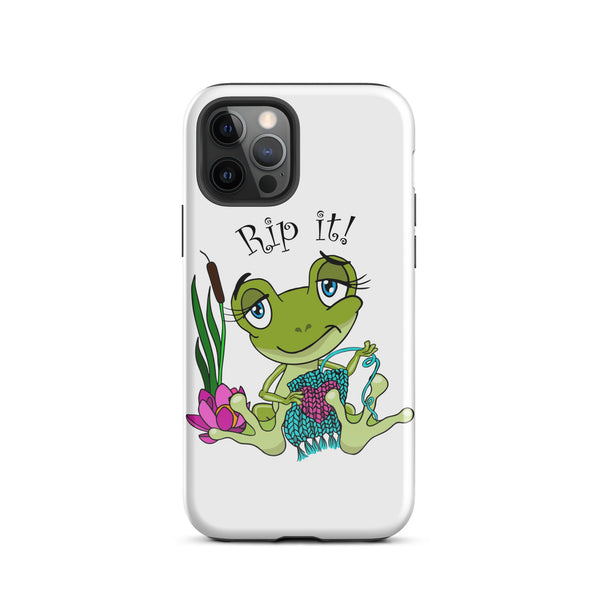 Tough Case for iPhone®, Rip It! Frog iPhone Case - My Fingers Fly