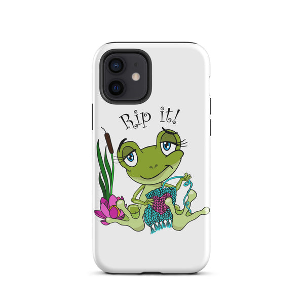 Tough Case for iPhone®, Rip It! Frog iPhone Case - My Fingers Fly
